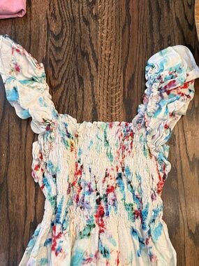 Willa Story Multi Color Ruffle Blouse